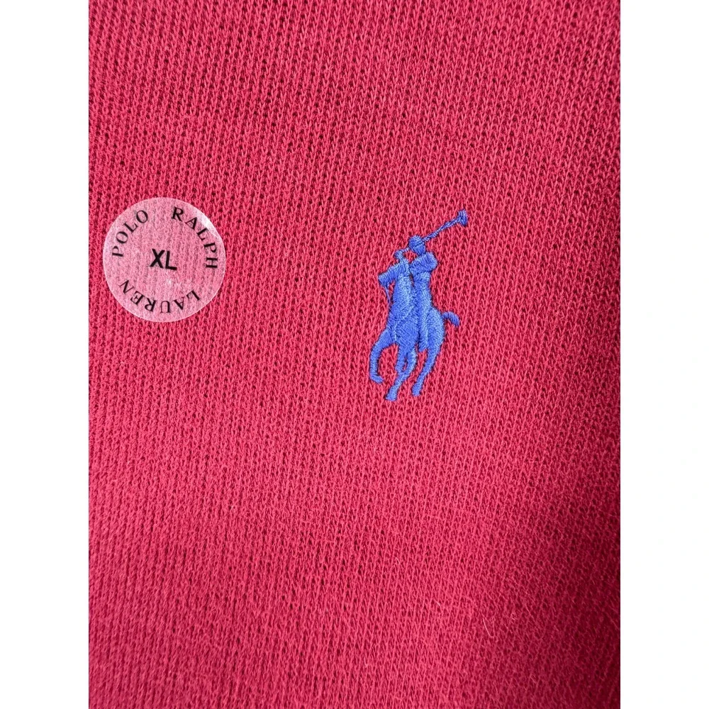Polo Ralph Lauren Mens XL Maroon Quarter Zip Pullover Knit 710784465038 NWT